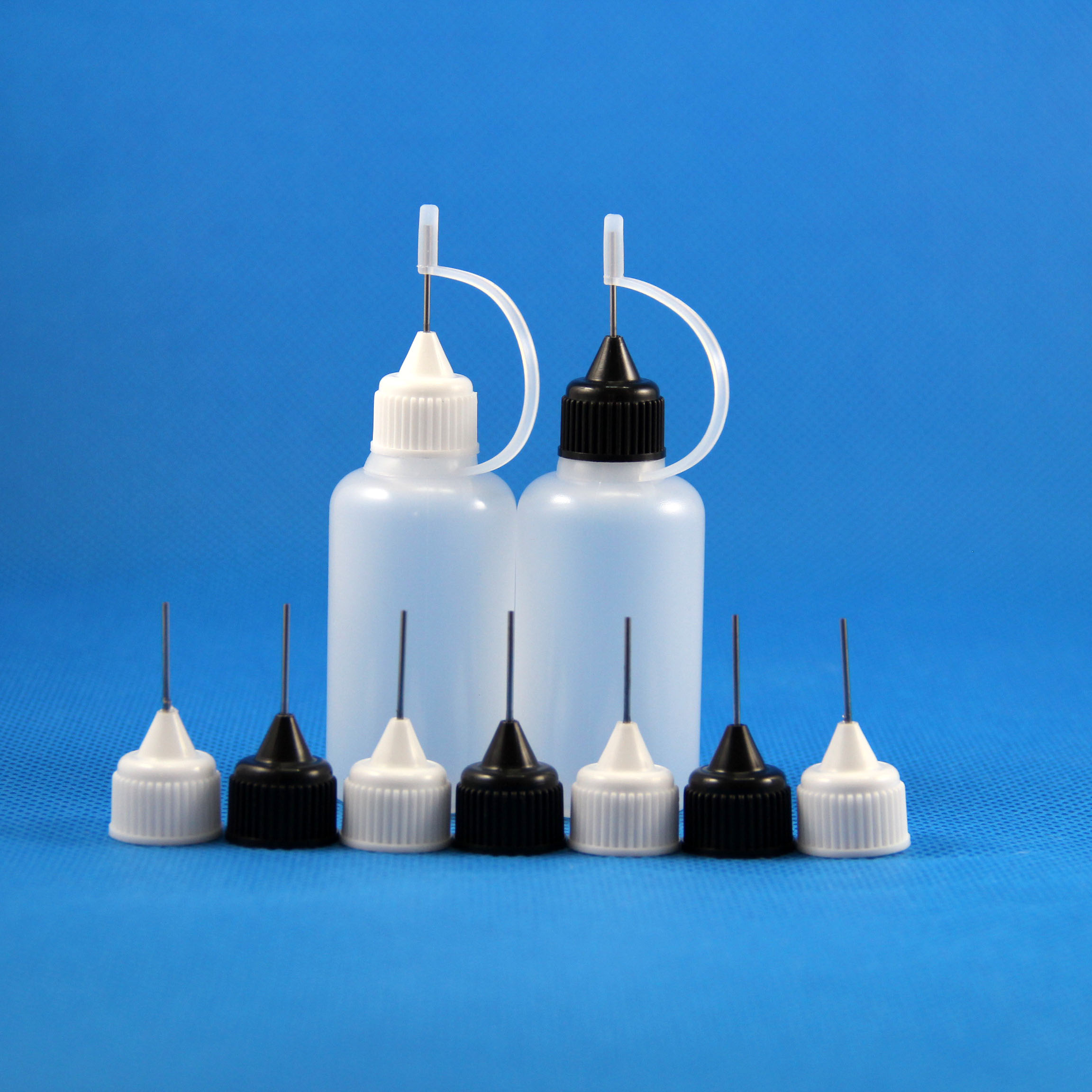 Lot 100 Pcs 30 ml 1 OZ Plastic Needle Dropper Bottles Safe Tips